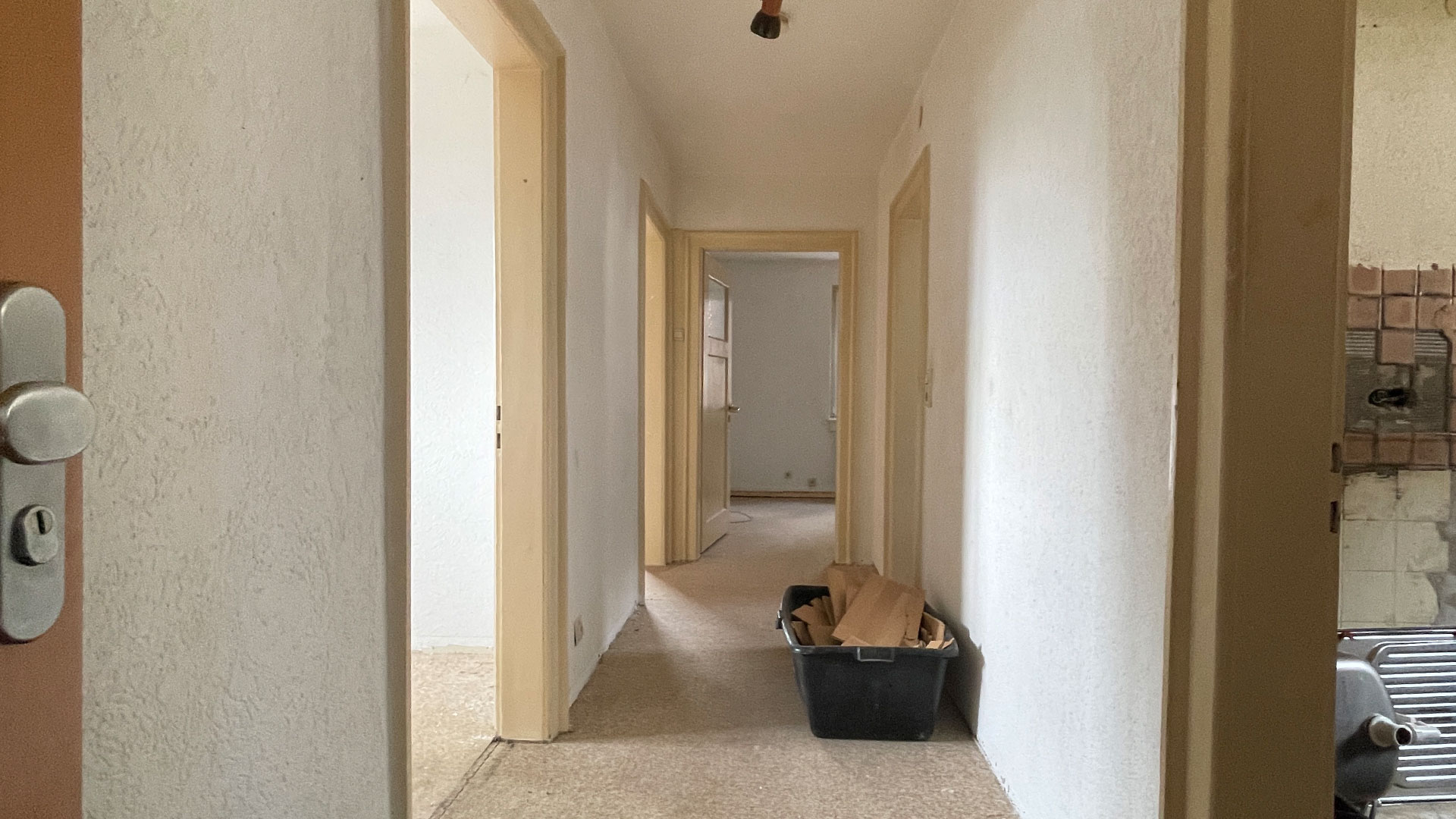 Flur vor der Renovierung