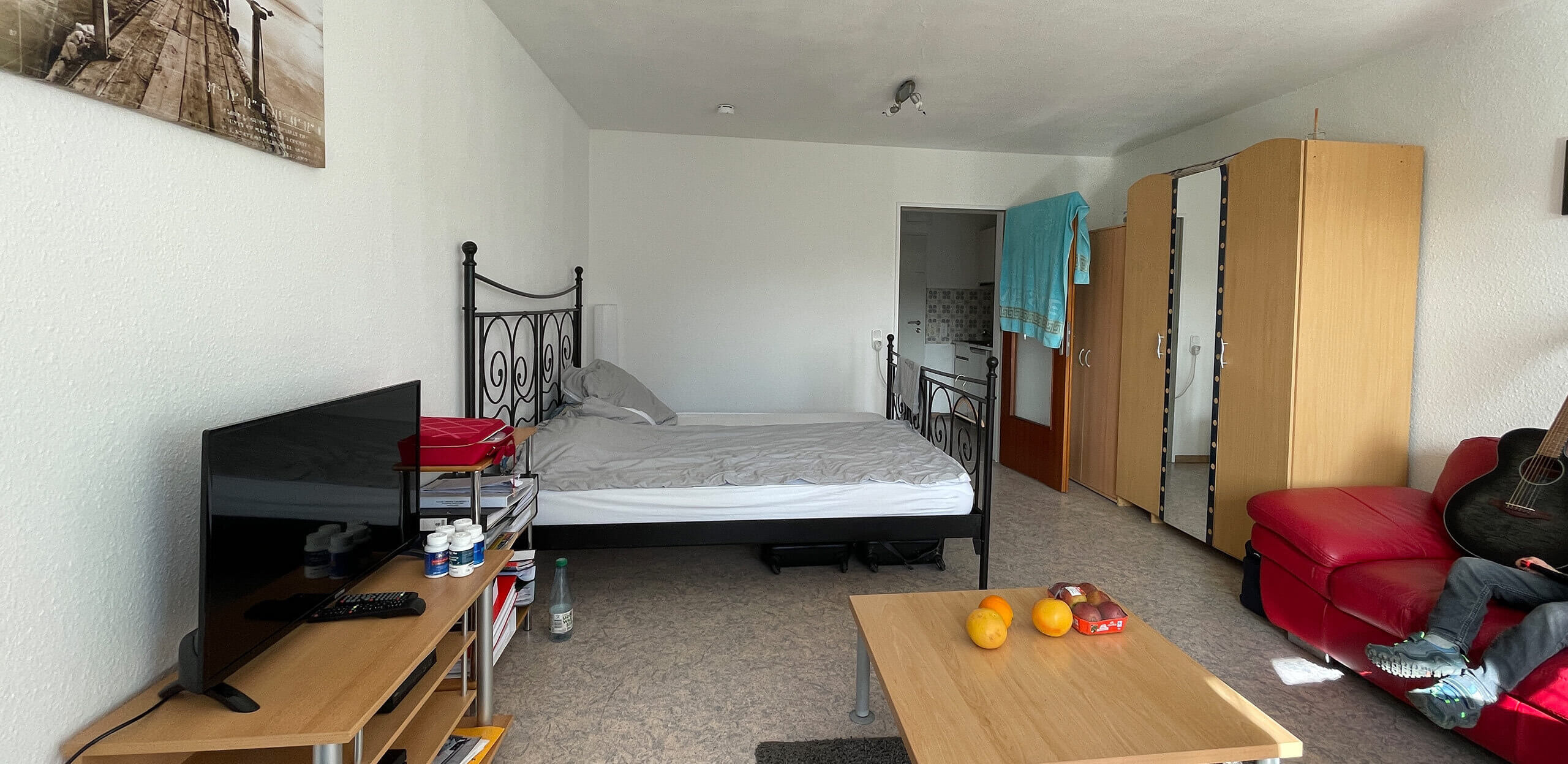 Wohnzimmer vor der Renovierung